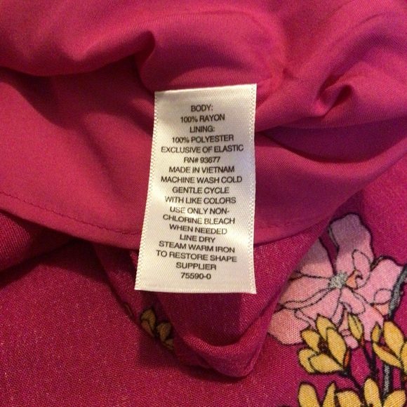 A.N.A. Fuchsia Ameli Floral Faux Wrap Skirt - Picture 9 of 10